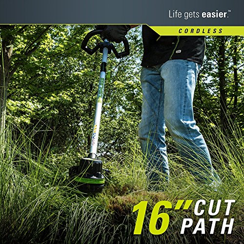 Greenworks PRO 80V Cordless String Trimmer & Blower Combo, 2.0 AH Battery Included STBA80L210