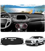 Car Dashboard Cover Pad – Black Carpet Mat For Blazer 2019-2024