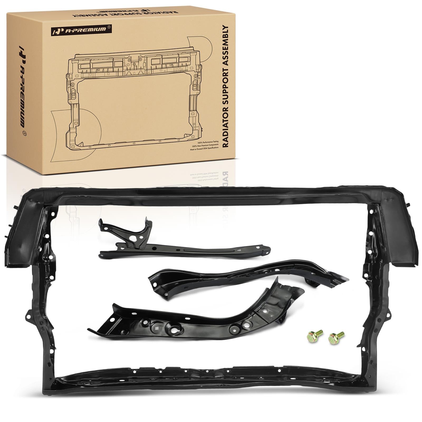 Photo 1 of **MISSING BOTH BOLTS**A-Premium Front Radiator Core Support Assembly Compatible with Toyota Camry 2012 2013 2014, Radiator Support Bracket Panel, Replace# 5321006281