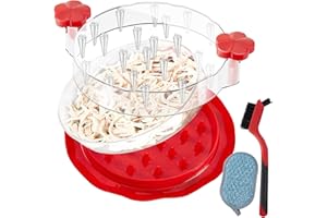 DONGYING Chicken Shredder,Visible Chicken Breast Shredder Tool Twist with Large Meat Shredder Machine - Ergonomic Handle, Dishwasher Safe (Red Chicken Shredder)