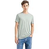AX Armani Exchange Men's Solid Colored Basic Pima Crew Neck
