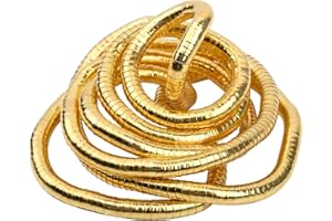 Permuly Bendable Snake Necklace for Women, Snake Necklace Flexible and Adjustable, Versatile Bendable Necklace as A Gift