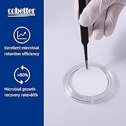 COBETTER 100Pack MCE Gridded Membrane Filter 47mm