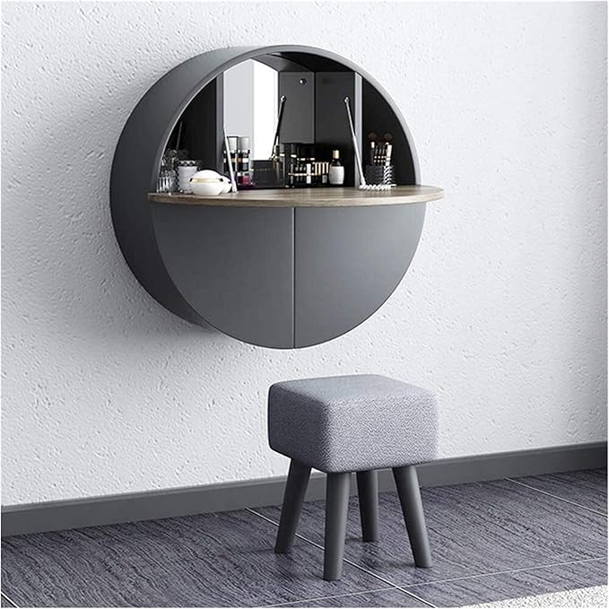 Exquisite dressing table WallMounted Dressing Table with Stool and