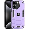 Kukoufey Phone Case Compatible with Tecno Camon 20 Pro 5G,Compatible with Tecno Camon 20 Pro 5G CK8n Case Dual-Layer Drop-Proof TPU+PC 2-in-1 Protective Case Purple