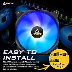 Antec 120mm Case Fan, RGB Case Fans, 5 Packs RGB