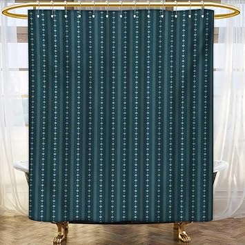 Amazon Com Teal And Yellow Shower Curtains 3d Digital Printing