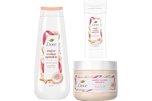 Dove Limited Edition Holiday Treats Mixed 3 Count Sugar Cookie Sprinkle Value Pack for Hydrated & Soft Skin