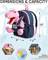 Naturally KIDS Pink Dinosaur Backpack Toddler Kids Gift view 2