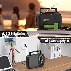 Portable AM FM Shortwave Radio with Long Range