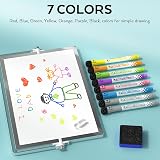 Nicpro Dry Erase Mini Whiteboard A4 20x30 cm Double Sided with Stand Magnetic view 4