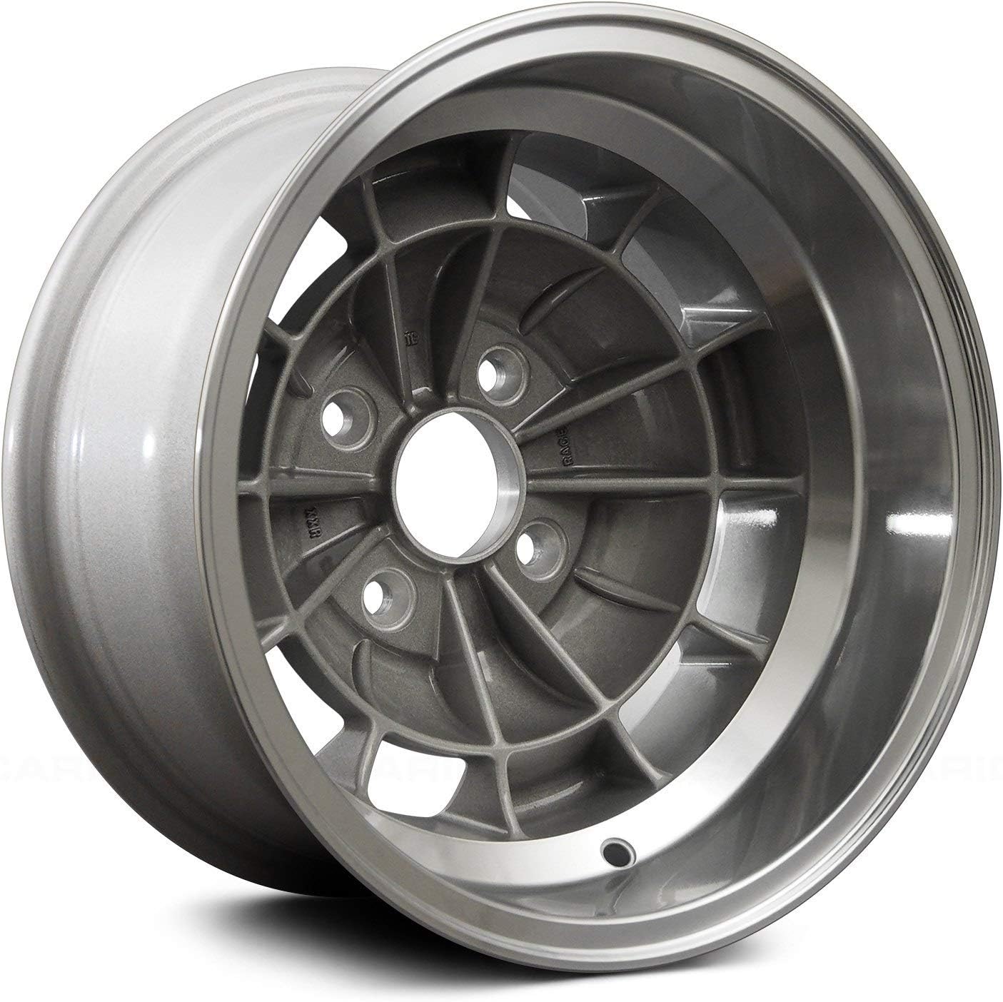Colin Tosco Custom Wheel Silver - with Machined Lip 14" x 9", -28 Offset, 4x114.3 Bolt Pattern, 73.1mm Hub