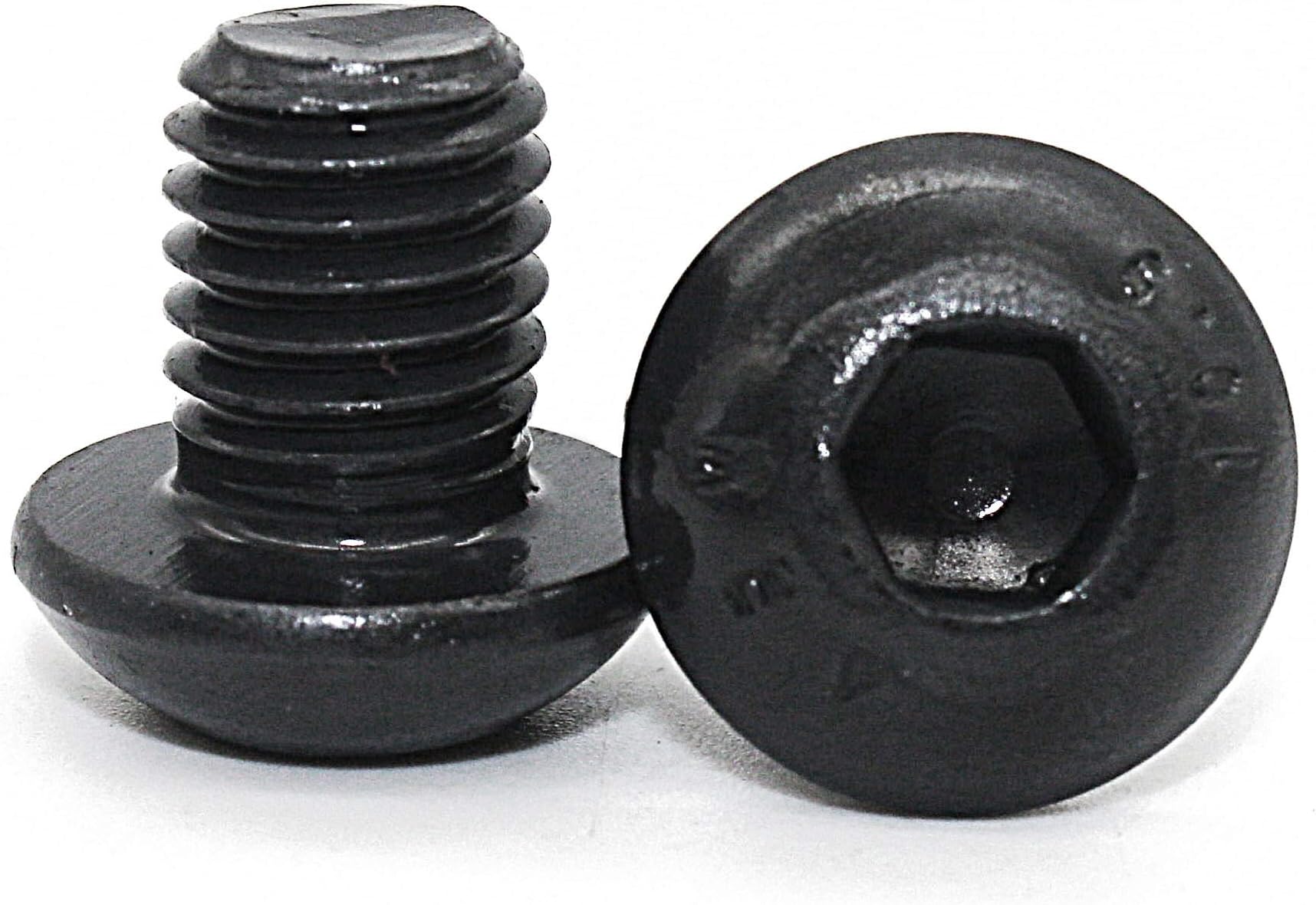 FullerkregM4-0.7 x 12mm Button Head Socket Cap Screw, ISO 7380 Hex Drive, Class 10.9, Black Oxide Finish, Alloy Steel (Pkg of 100)
