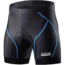 Cycliste Rembourré Femme Short Cyclisme BERGRISAR Femme - Rembourrage 4D Et Ceinture Large Cuissard Velo Femme Gel