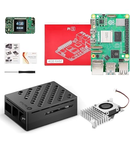 Amazon.com: RasTech Raspberry Pi 5 Kit 8GB RAM with Pi 5 Case