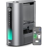 DREO 6L Smart Humidifiers for Bedroom, Warm &amp; Cool Mist for Large Room | 60-Hour Quiet Runtime, 500ML/H Output, Smart Humidity Sensor, Indicator Light, App Control, Works with Alexa &amp; Google, Silver