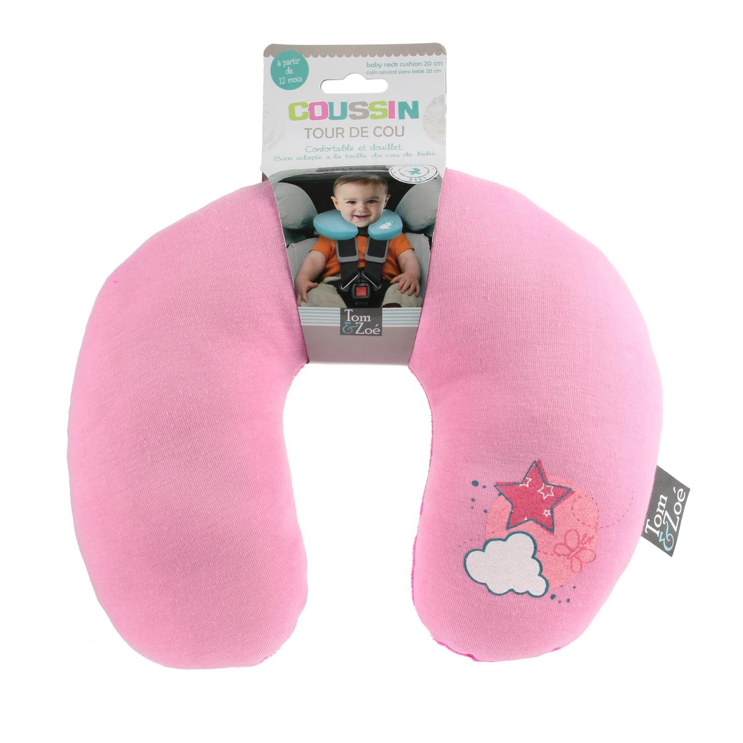 Coussin Tour De Cou Bebe Cale Tete Oreille Support Voiture Poussette Enfant Rose Fille cm Sieges Auto Et Accessoires Cale Tetes