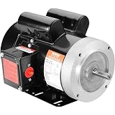 VEVOR 1.5HP Electric Motor 1725 RPM, AC 115V/230V, 56C Frame, Air Compressor Motor Single Phase, 5/8" Keyed Shaft, CW/CCW R