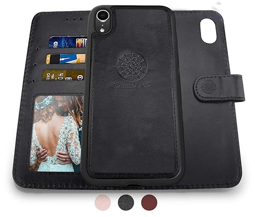 Shields Up for iPhone XR Wallet Case, [Detachable] Magnetic Wallet