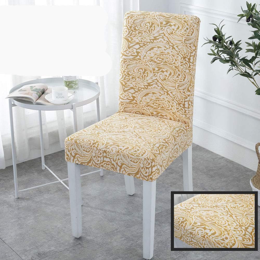 Upone Set of 2 Dining Chair Covers, Stretch Spandex Dining Room Protector Slipcovers (Auspicious Clouds)