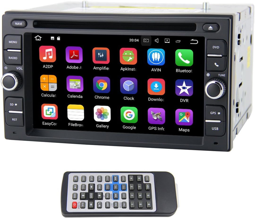 QSICISL 2 Din Android 7.1 For Nissan Universal 6.2 Inch In Dash HD Touch Screen Car DVD multimedia Video Player GPS Navigation Stereo With Built-in WIFI Modem support 4G/Bluetooth/Hotspot/SD/USB