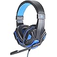 IQ Sound IQ-460G Gaming Headphones with Hi-Fi Speakers, Adjustable Soft Head Pad, Foam Ear Cups, Rotatable Omni-directional Condenser Microphone, In-Line Volume Control for PC/Laptops/PS4/Mobile/Xbox
