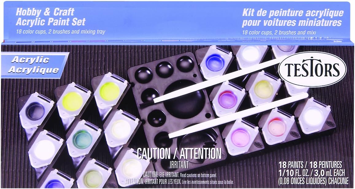 Testors Hobby and Craft Acrylic Paint Kit Amazon.co.uk Toys & Games