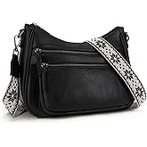 VIMUTI Crossbody Purses for Women Trendy Leather Crossbody Bag,Multi Pocket Shoulder Handbag Lightweight Travel Purse