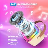 Dislocati Kids Microphone Karaoke Speaker with 2 Mic Bluetooth 5.3 Lights view 3