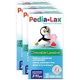 Pedia-Lax Kids Laxative Chewable Tablets, Watermelon Flavor, 30ct, 3 Pk | For Kids Ages 2-11, Pedialax, Children&rsquo;s Chewable Laxatives for Constipation, Gently Relieves Occasional Constipation