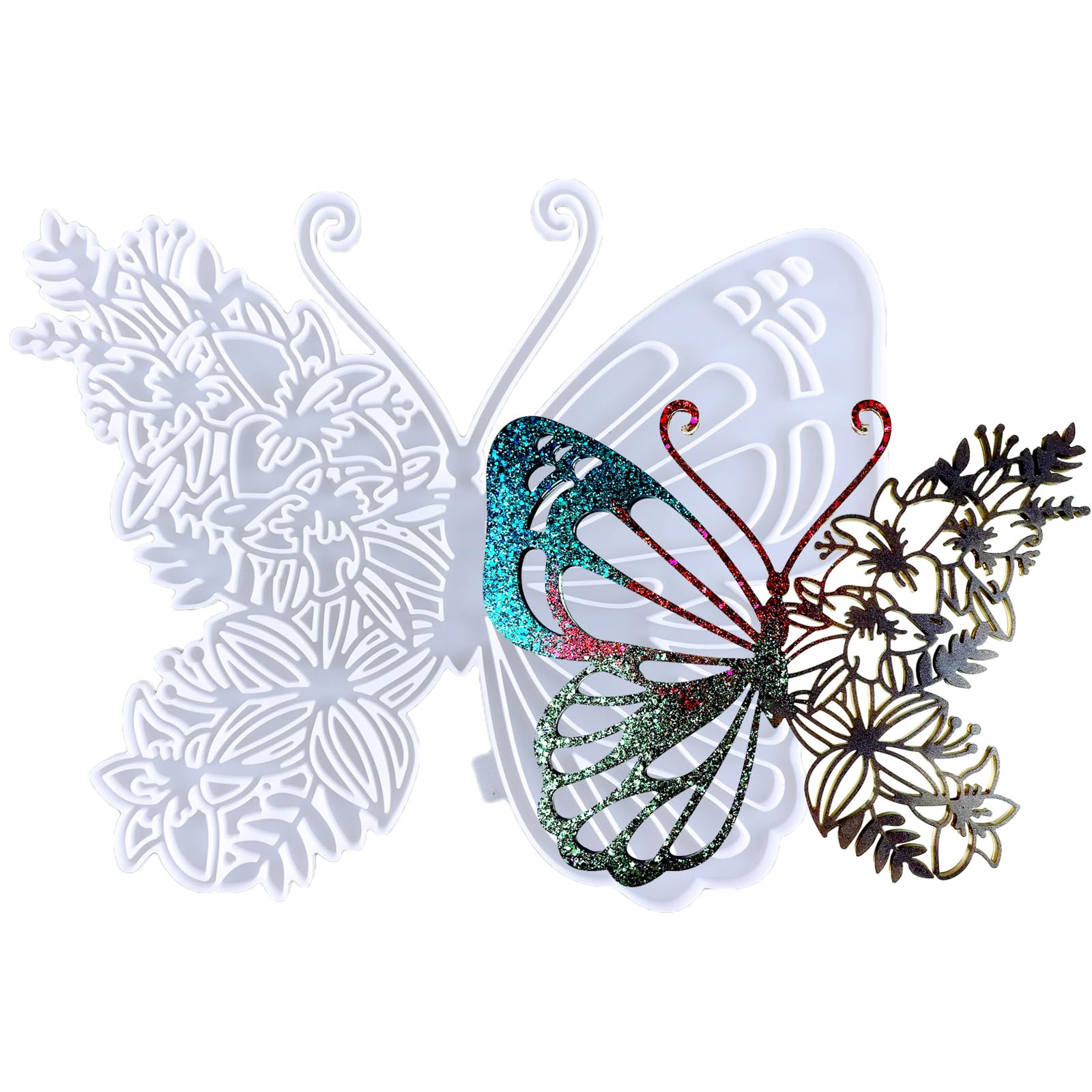 YYlingx Butterfly Shape Silicone Mould, 3D Large Animal Design Epoxy Resin Mould for DIY, Wall Stickers Decoration, Crafts Decor