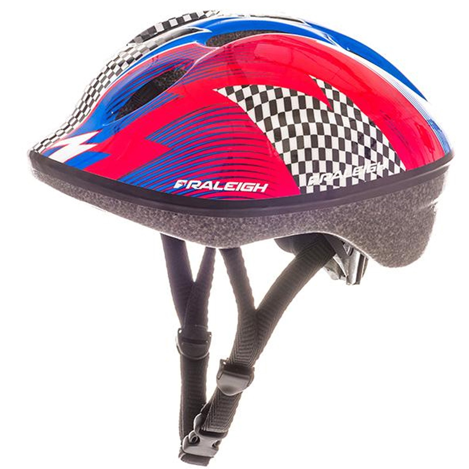 Raleigh - CSH1205 - Lil Terra Lightweight Adjustable Children's Cycling Helmet Size 48-54cm Racecar Pattern