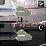 URAQT Tow Hitch Cover Universal Waterproof with Reflective Strip Grey/Green view 6