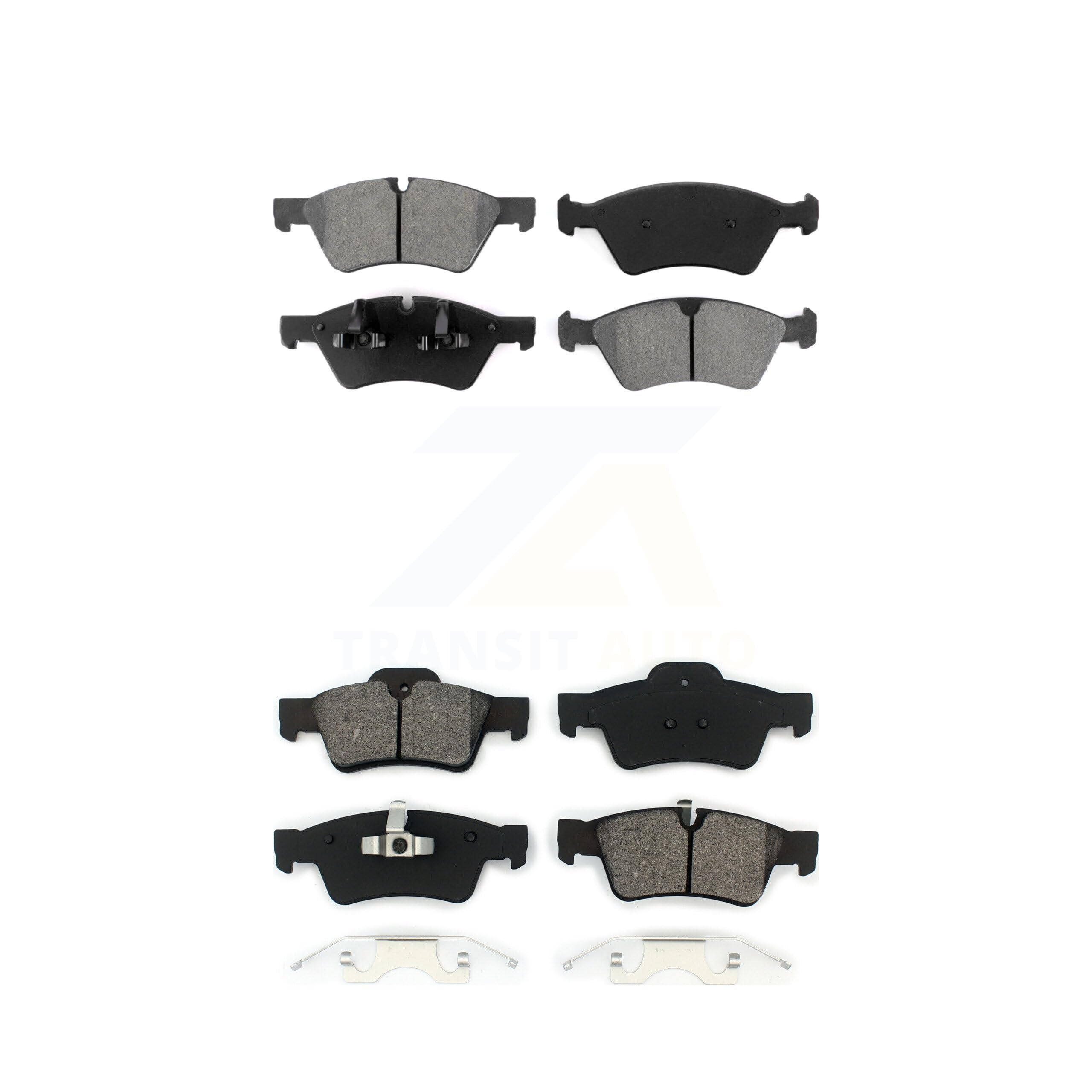 SIM Front Rear Semi-Metallic Brake Pads Kit