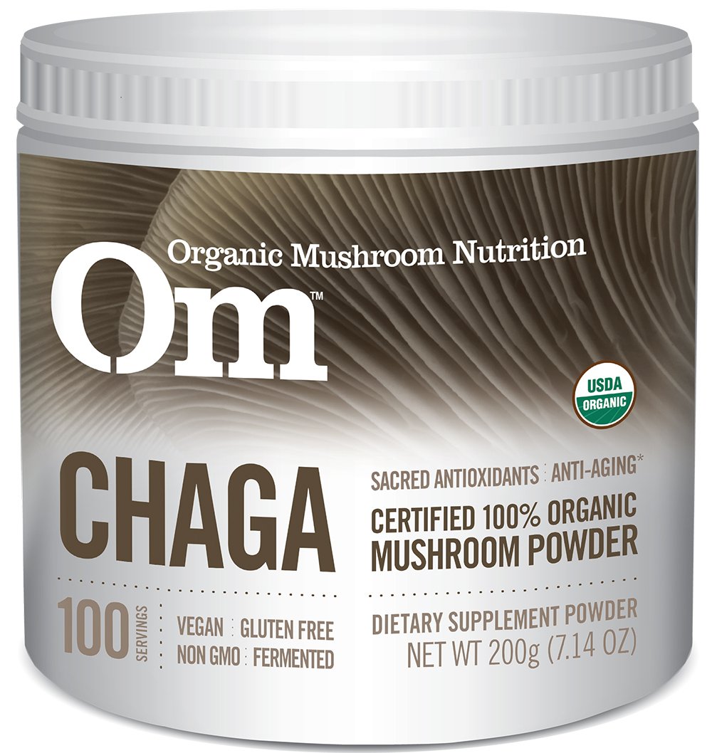 Om Organic Mushroom Supplement, Chaga, 200 grams