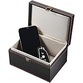 BINB ROAD Car Key Signal Blocker Box Compatible with Faraday Box for Car Keys,Carbon Fiber,Large