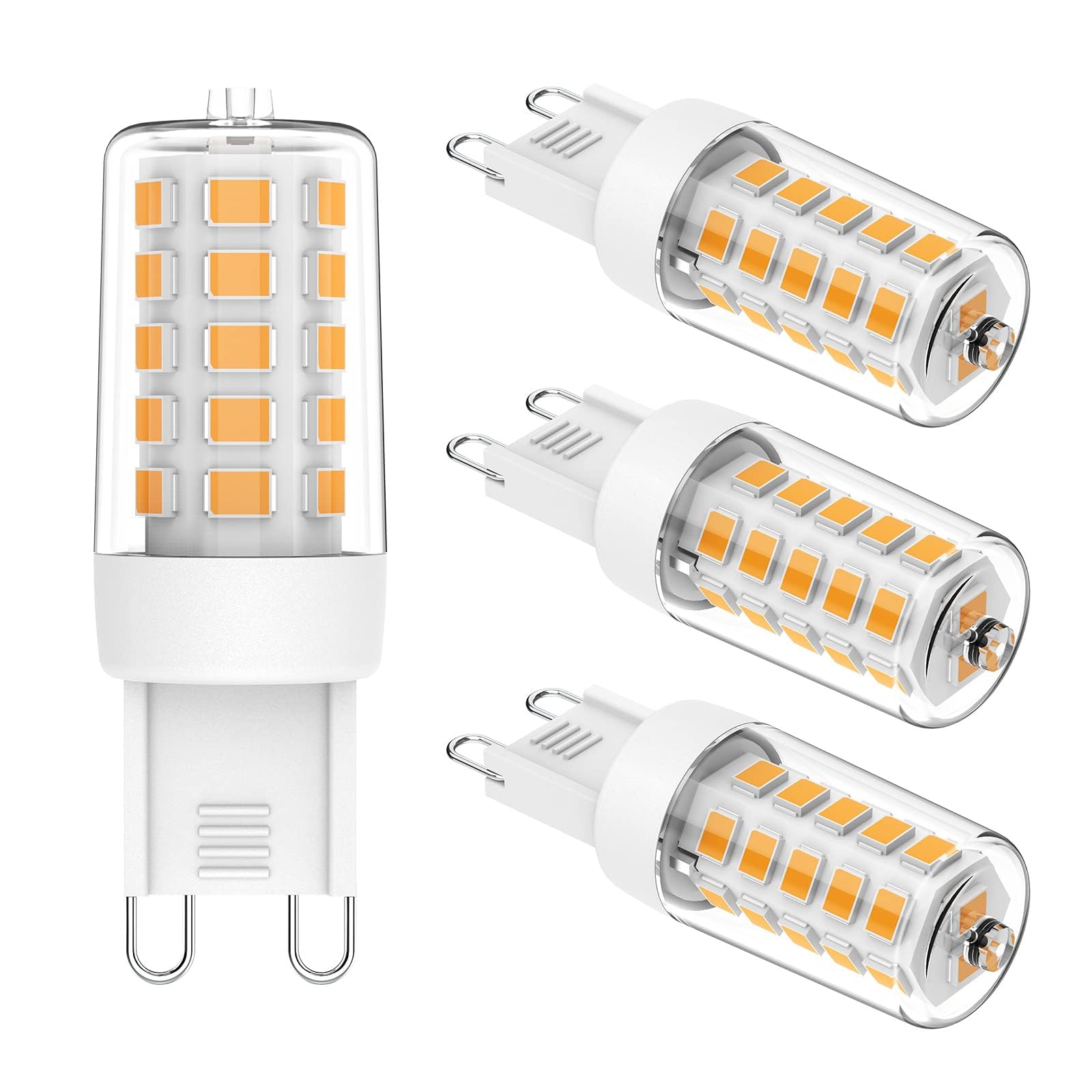 Aegislogic G9 Led Bulb 2700K Dimmable Soft Warm White for Daylight Light 330 lumens 3W Equivalent 10W 20W 30W Halogen Light Repalcement 4 Pack