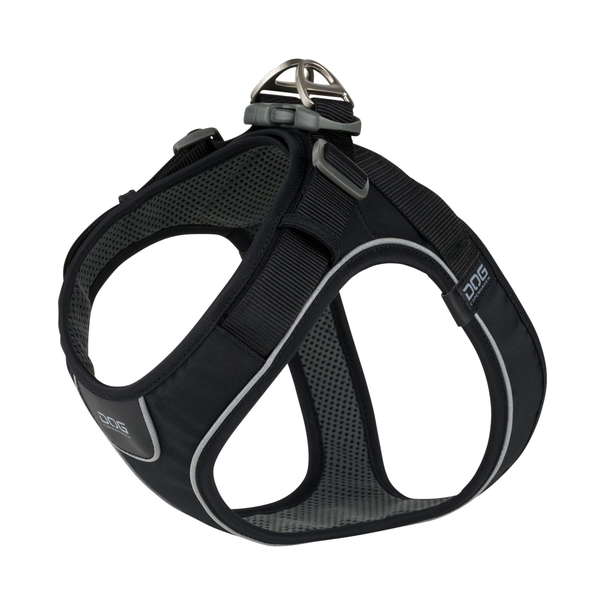 DOG Copenhagen Comfort Walk Go Dog Harness - Easy to put on and take off - Padded for Comfort - Reflective Trim, Black, Size XS