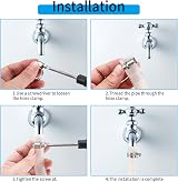 WELHAEPI 20 Pcs Hose Clips Adjustable 6-51mm 304 Stainless Steel Jubilee Clips view 3