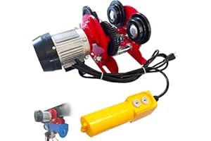 1T 4 Wheels 2204 LBS Electric Trolley for Power Hoist