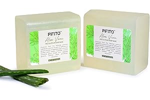 Pifito Aloe Vera Melt and Pour Soap Base (2 lb) │ Premium 100% Natural Glycerin Soap Base │ Luxurious Soap Making Supplies