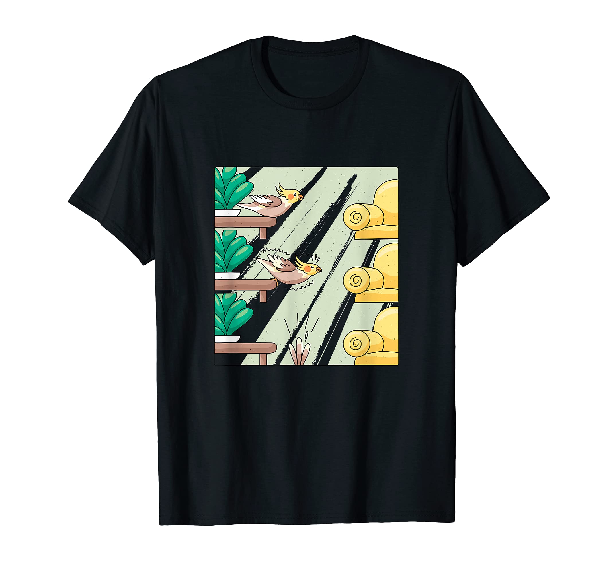Cockatiel Flight Funny Bird Parrot Meme T-Shirt