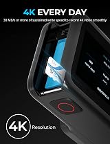 SABRENT 512GB Micro SDXC V30 A2 U3 UHS-I 100MB/s 4K 8K Memory Card Photo Video view 7