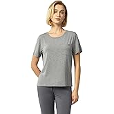 GYS Bamboo Viscose T Shirts for Women, Soft Short Sleeve Pajama Shirt Lounge Top, Comfy Casual Tee