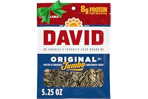 DAVID Jumbo Sunflower Seeds, Original Flavor, Stocking Stuffer, 5.25 oz.