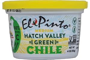 El Pinto Medium Hatch Roasted Green Chile Chopped (4 Ounces, 12 Pack)