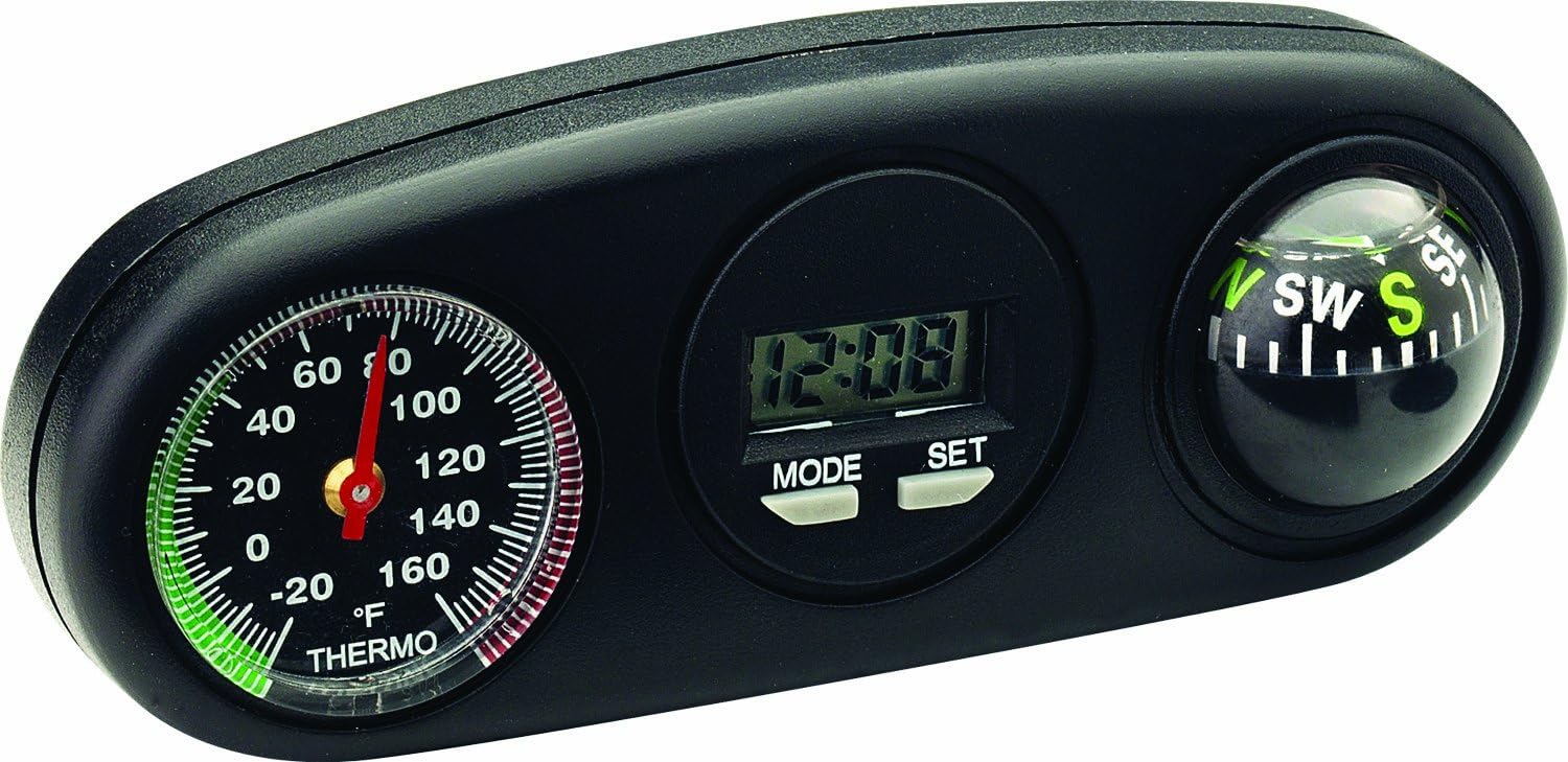 Bell Automotive 221342048 RAM Clock, Compass and Thermometer