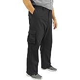 ROCXL Big & Tall Men's Cotton Cargo Pants with Expandable Waist