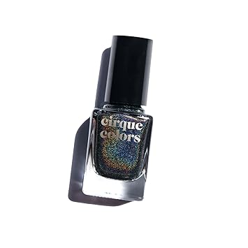 Amazon Com Cirque Colors Holographic Nail Polish Alter Ego Black 0 37 Fl Oz 11 Ml Vegan Cruelty Free Non Toxic Formula Beauty