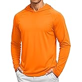 TACVASEN Men's Long Sleeve Active T-Shirts UPF 50+ Hoodies Sun Protection Shirt Lightweight Quick Dry Rash Guards